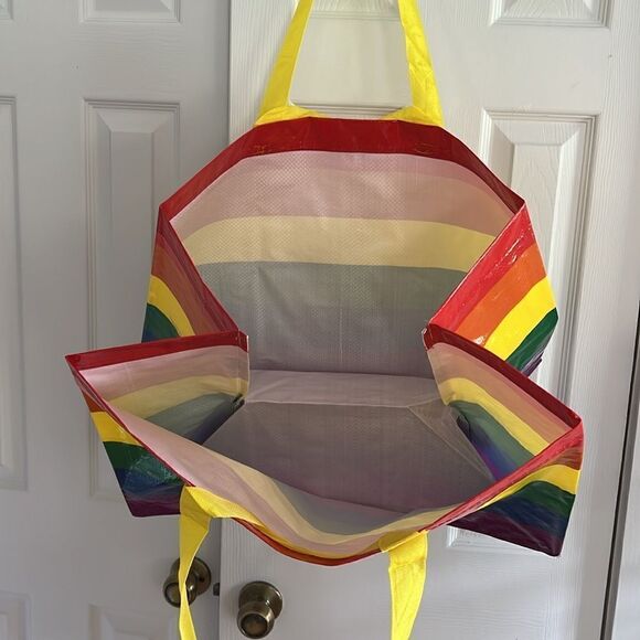 IKEA STORSTOMMA Rainbow Shopping bag, large, multicolor - Picture 8 of 10